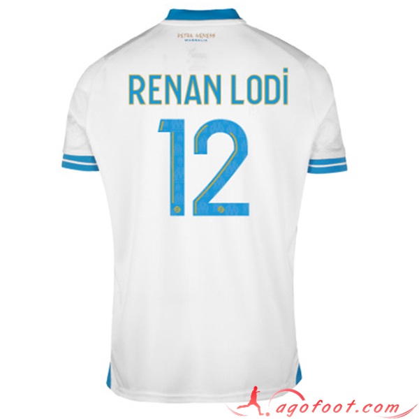Maillot de Foot Marseille (RENAN LODI #12) 2023/2024 Domicile