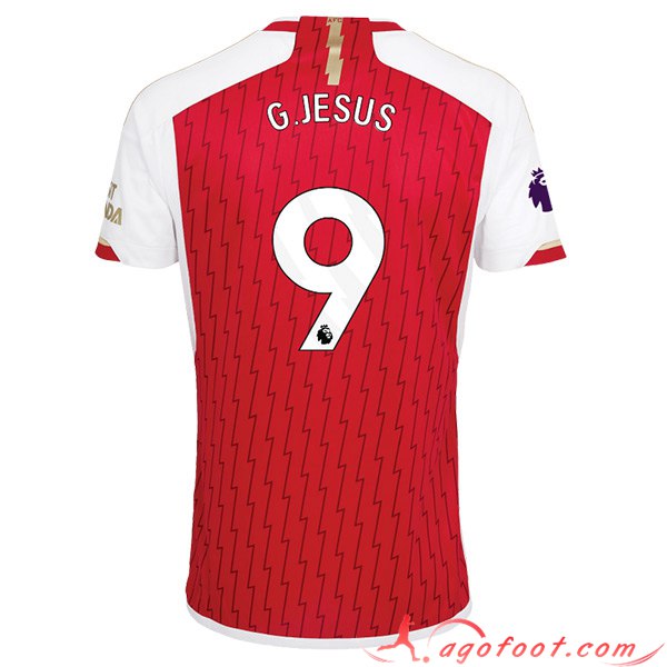 Maillot de Foot Arsenal (G.JESUS #9) 2023/2024 Domicile