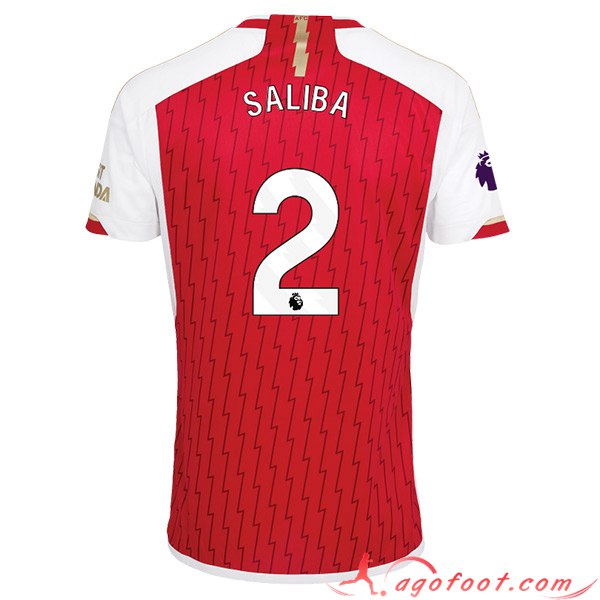 Maillot de Foot Arsenal (SALIBA #2) 2023/2024 Domicile