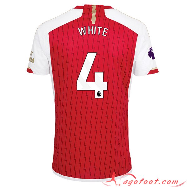 Maillot de Foot Arsenal (WHITE #4) 2023/2024 Domicile