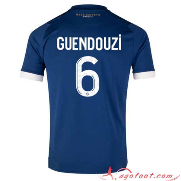 Maillot de Foot Marseille (GUENDOUZI #6) 2023/2024 Exterieur