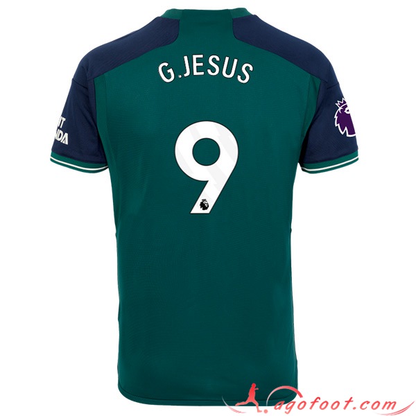 Maillot de Foot Arsenal (G.JESUS #9) 2023/2024 Third
