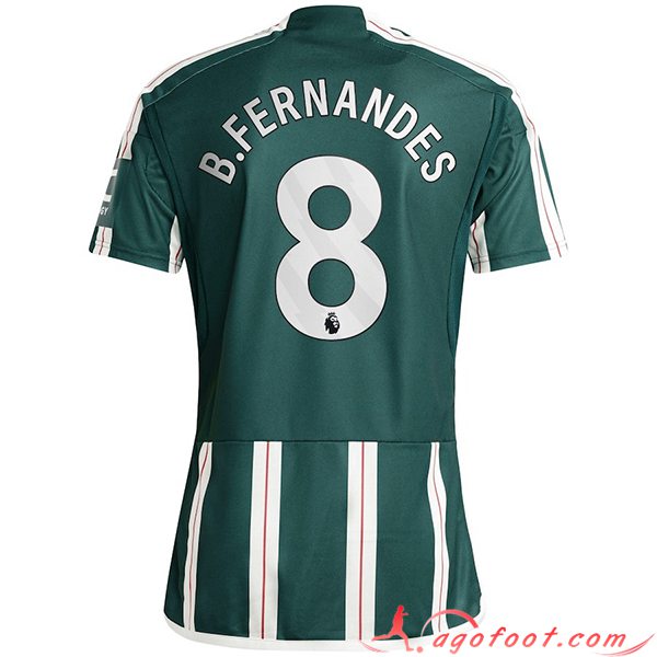 Maillot de Foot Manchester United (B. FERNANDES #8) 2023/2024 Exterieur