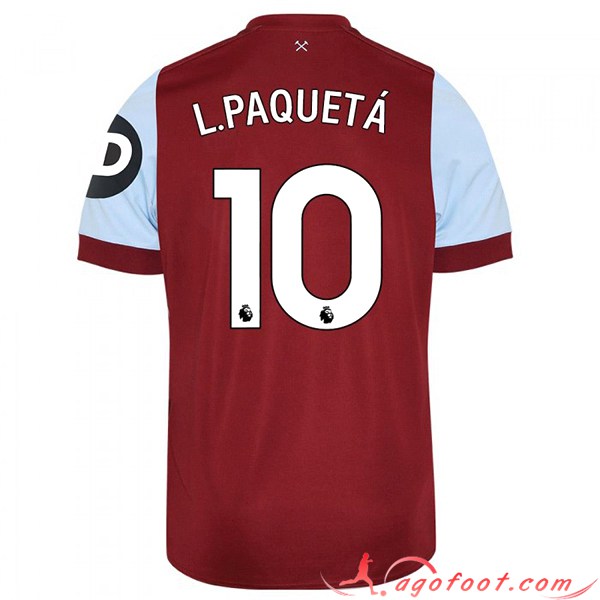Maillot de Foot West Ham (L. PAQUETÁ #10) 2023/2024 Domicile