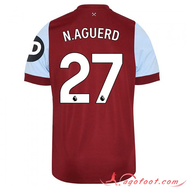 Maillot de Foot West Ham (N. AGUERD #27) 2023/2024 Domicile