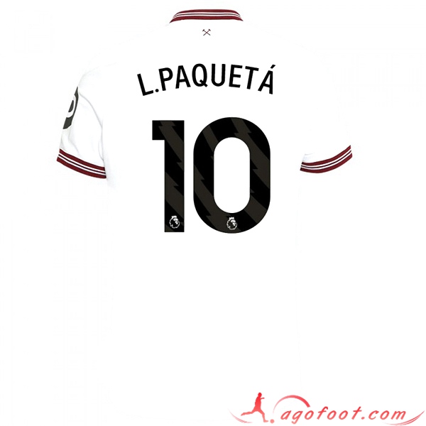 Maillot de Foot West Ham (L. PAQUETÁ #10) 2023/2024 Exterieur