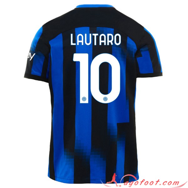 Maillot de Foot Inter Milan (LAUTARO #10) 2023/2024 Domicile