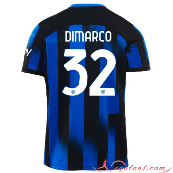 Maillot de Foot Inter Milan (DIMARCO #32) 2023/2024 Domicile