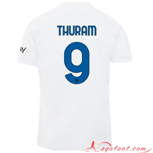 Maillot de Foot Inter Milan (THURAM #9) 2023/2024 Exterieur