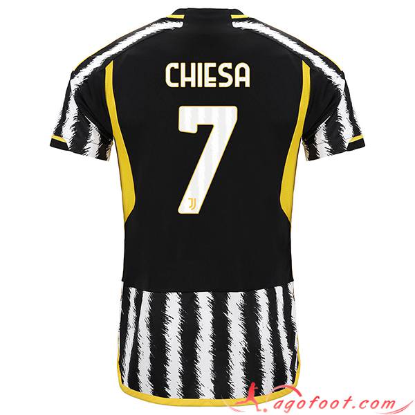 Maillot de Foot Juventus (CHIESA #7) 2023/2024 Domicile