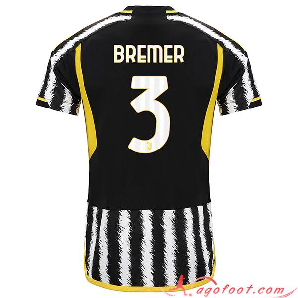 Maillot de Foot Juventus (BREMER #3) 2023/2024 Domicile