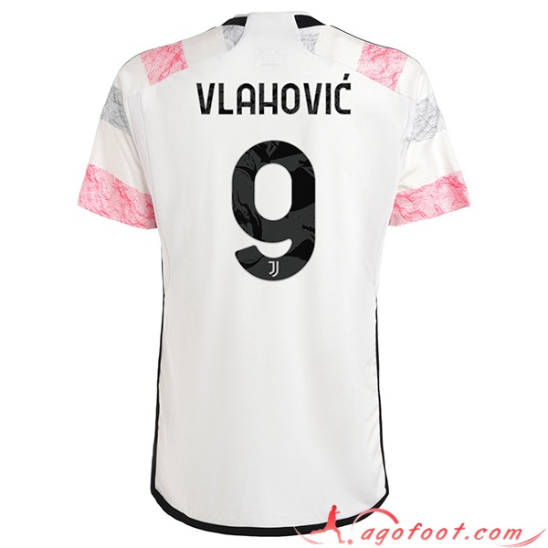 Maillot de Foot Juventus (VLAHOVIC #9) 2023/2024 Exterieur