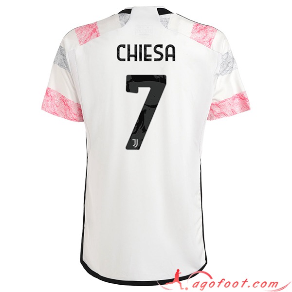 Maillot de Foot Juventus (CHIESA #7) 2023/2024 Exterieur