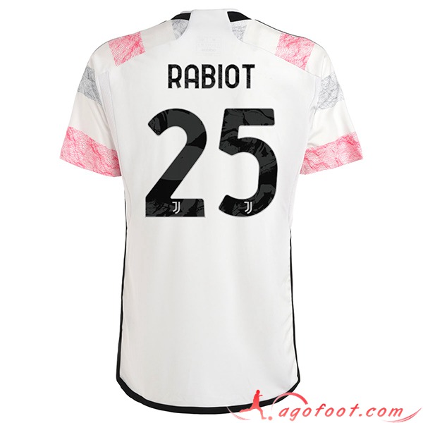 Maillot de Foot Juventus (RABIOT #25) 2023/2024 Exterieur