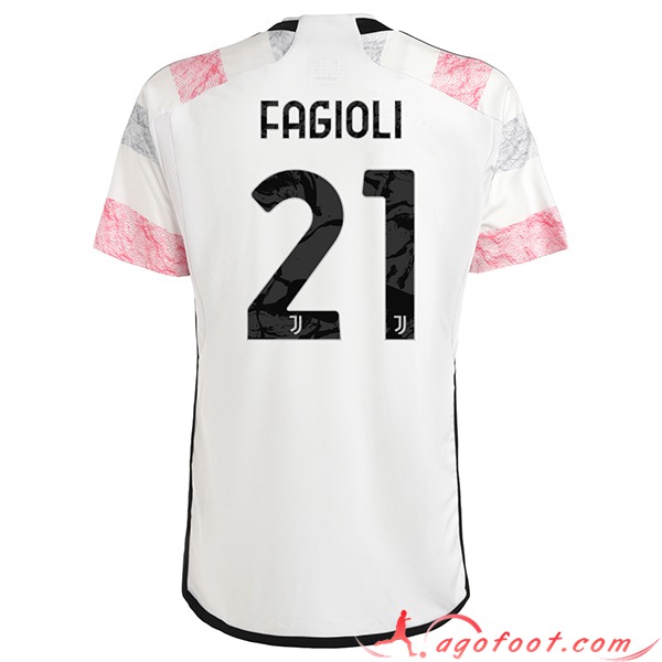 Maillot de Foot Juventus (FAGIOLI #21) 2023/2024 Exterieur