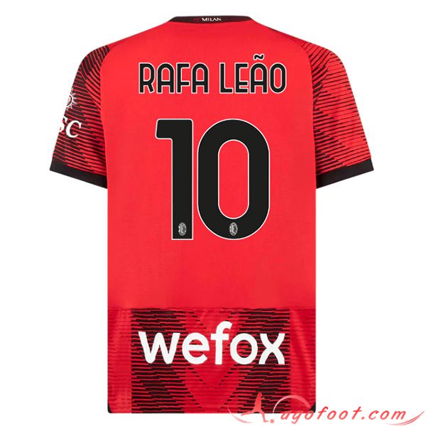 Maillot de Foot AC Milan (RAFAEL LEÃO #10) 2023/2024 Domicile