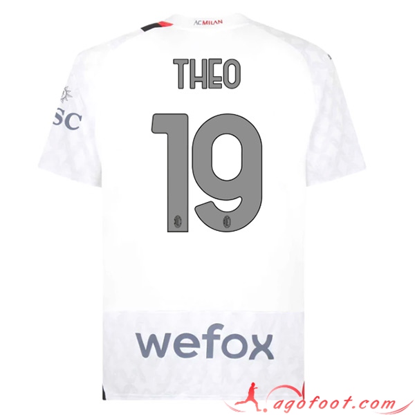 Maillot de Foot AC Milan (THEO #19) 2023/2024 Exterieur