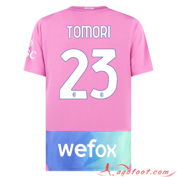 Maillot de Foot AC Milan (TOMORI #23) 2023/2024 Third