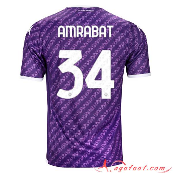 Maillot de Foot ACF Fiorentina (AMRABAT #34) 2023/2024 Domicile