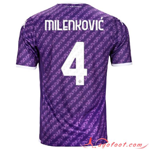 Maillot de Foot ACF Fiorentina (MILENKOVIC #4) 2023/2024 Domicile
