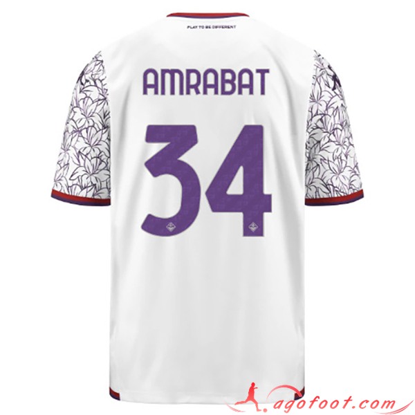Maillot de Foot ACF Fiorentina (AMRABAT #34) 2023/2024 Exterieur