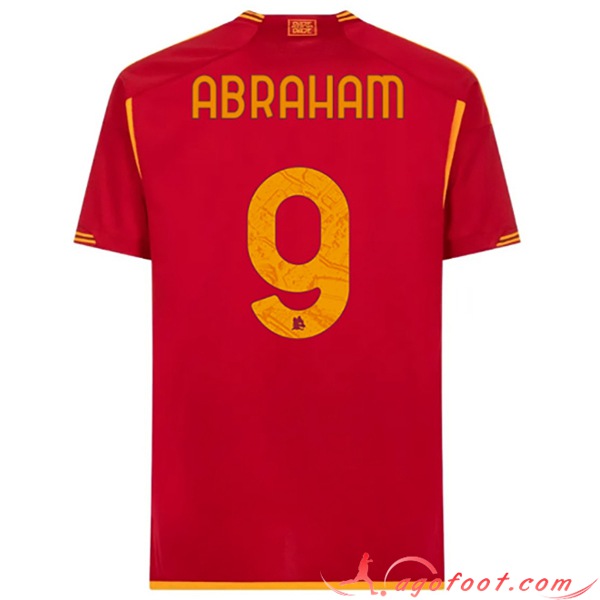 Maillot de Foot As Rome (ABRAHAM #9) 2023/2024 Domicile
