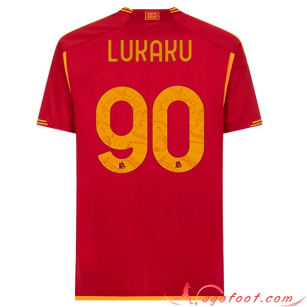 Maillot de Foot As Rome (LUKAKU #90) 2023/2024 Domicile