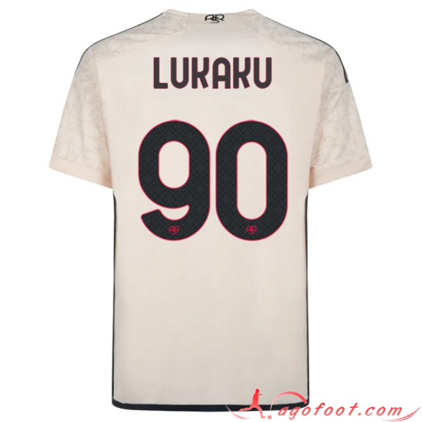 Maillot de Foot As Rome (LUKAKU #90) 2023/2024 Exterieur