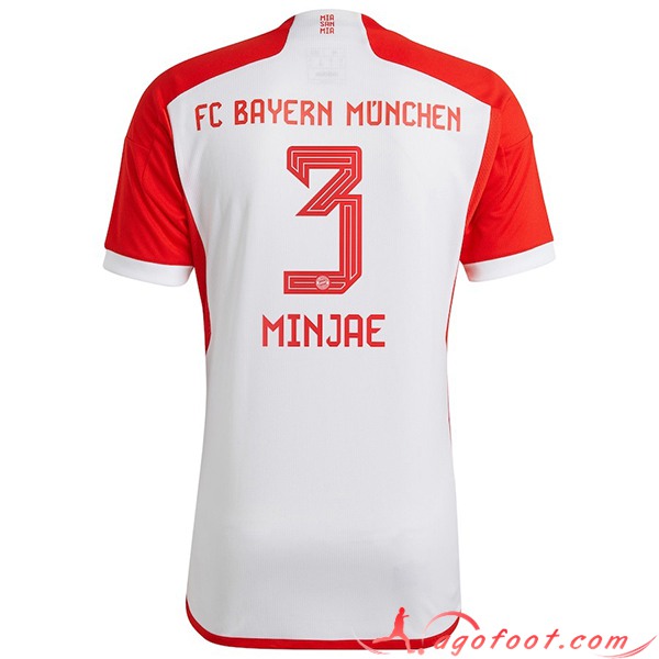 Maillot de Foot Bayern Munich (MINJAE #3) 2023/2024 Domicile