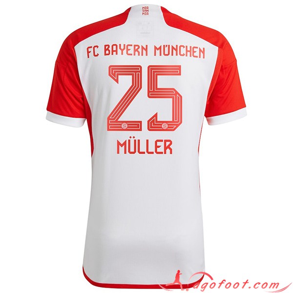 Maillot de Foot Bayern Munich (MÜLLER #25) 2023/2024 Domicile