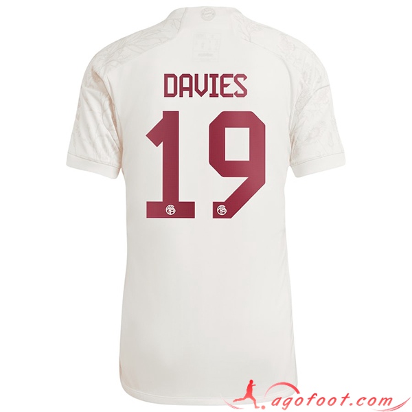 Maillot de Foot Bayern Munich (DAVIES #19) 2023/2024 Third