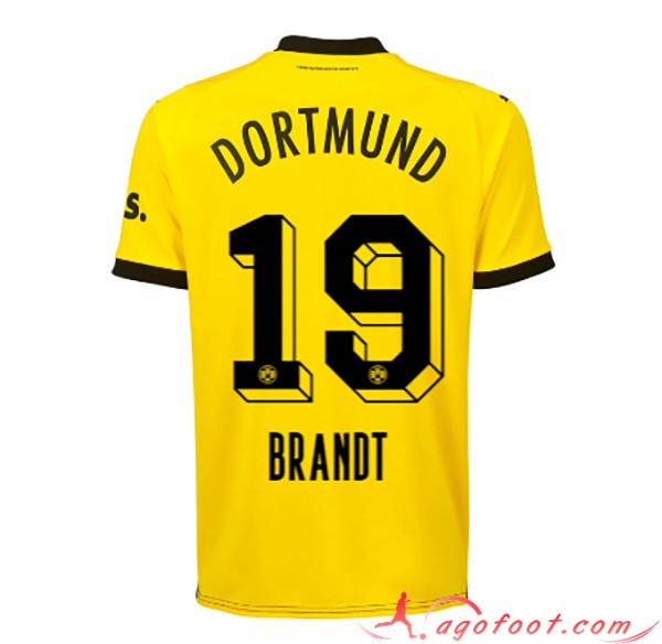 Maillot de Foot Dortmund BVB (BRANDT #19) 2023/2024 Domicile