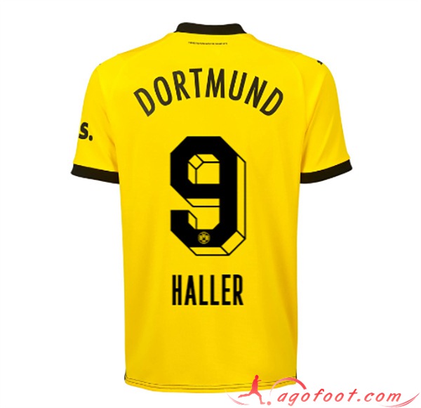 Maillot de Foot Dortmund BVB (HALLER #9) 2023/2024 Domicile