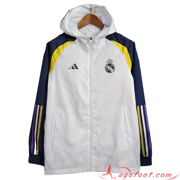 Coupe-Vent Real Madrid Blanc 2023/2024 -06