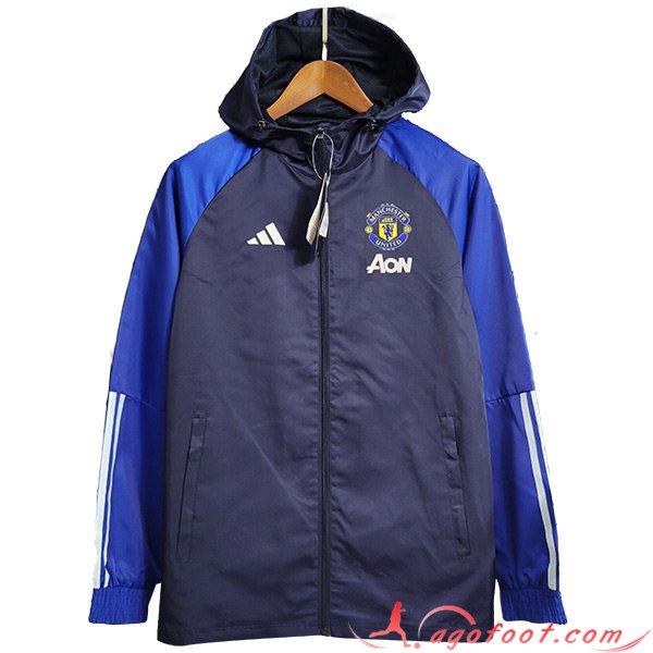 Coupe-Vent Manchester United Bleu Marine 2023/2024
