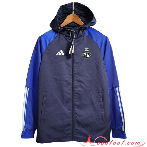 Coupe-Vent Real Madrid Bleu Marine 2023/2024 -03