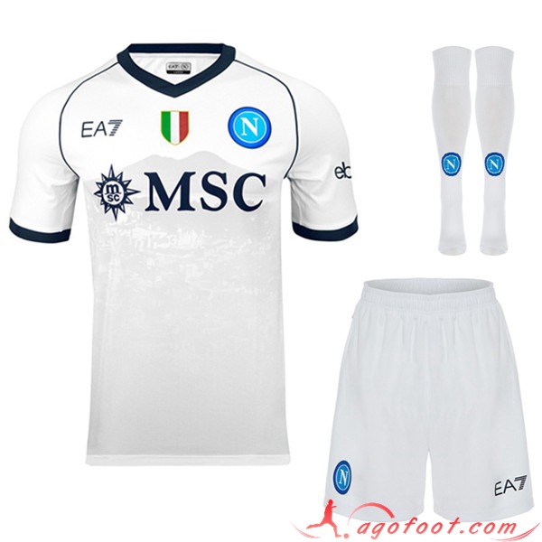 Ensemble Maillot SSC Naples Exterieur (Short + Chaussettes) 2023/2024