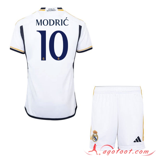 Maillot de Foot Real Madrid (MODRIC #10) Enfants 2023/2024 Domicile