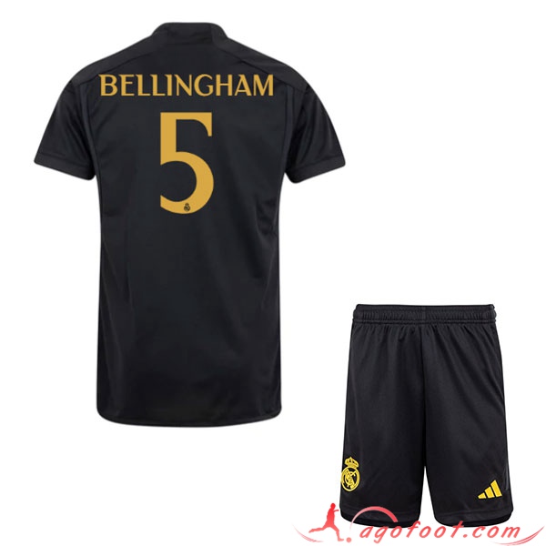 Maillot de Foot Real Madrid (BELLINGHAM #5) Enfants 2023/2024 Third