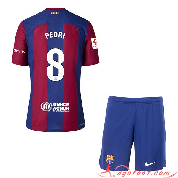 Maillot de Foot Barcelona (PEDRI #8) Enfants 2023/2024 Domicile