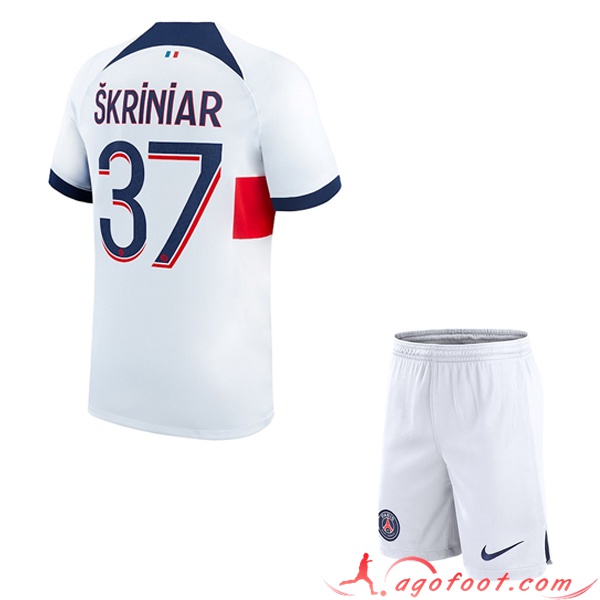 Maillot de Foot PSG (SKRINIAR #37) Enfants 2023/2024 Exterieur
