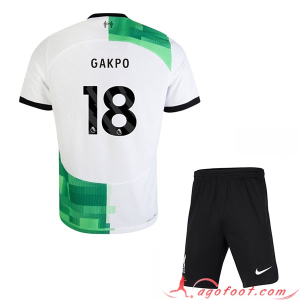 Maillot de Foot Liverpool (GAKPO #18) Enfants 2023/2024 Exterieur