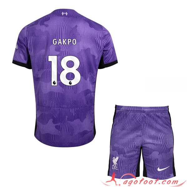Maillot de Foot Liverpool (GAKPO #18) Enfants 2023/2024 Third