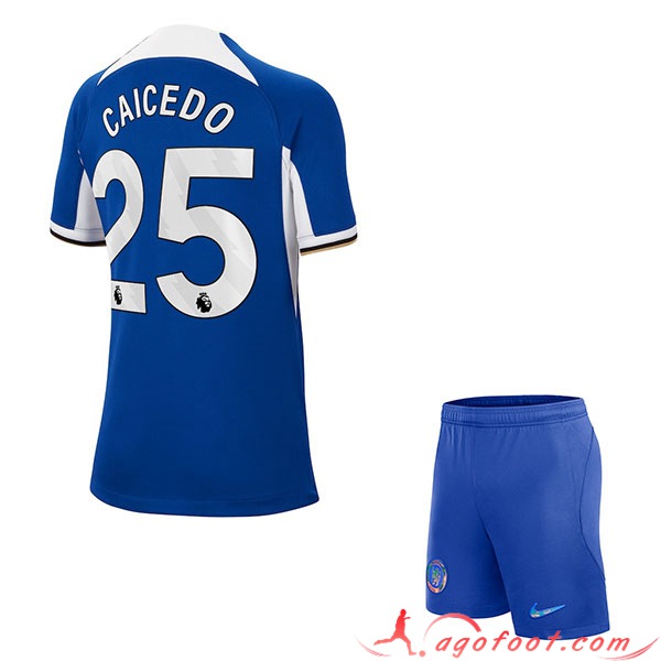 Maillot de Foot Chelsea (CAICEDO #25) Enfants 2023/2024 Domicile