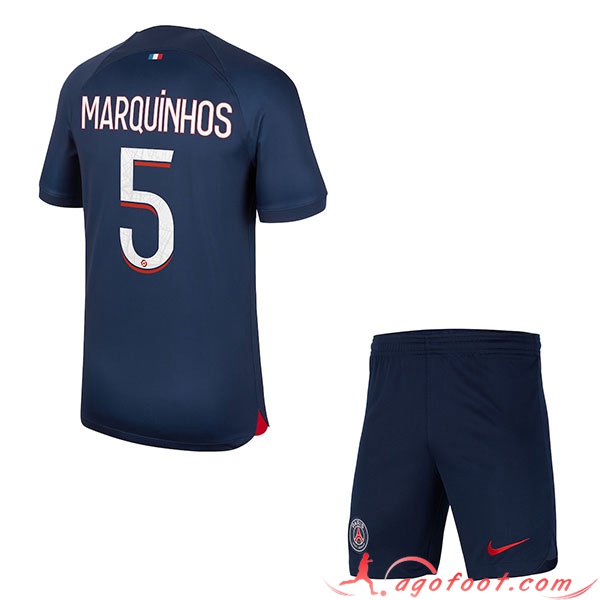 Maillot de Foot PSG (MARQUINHOS #5) Enfants 2023/2024 Domicile
