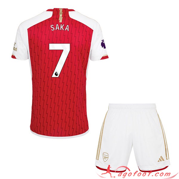Maillot de Foot Arsenal (SAKA #7) Enfants 2023/2024 Domicile