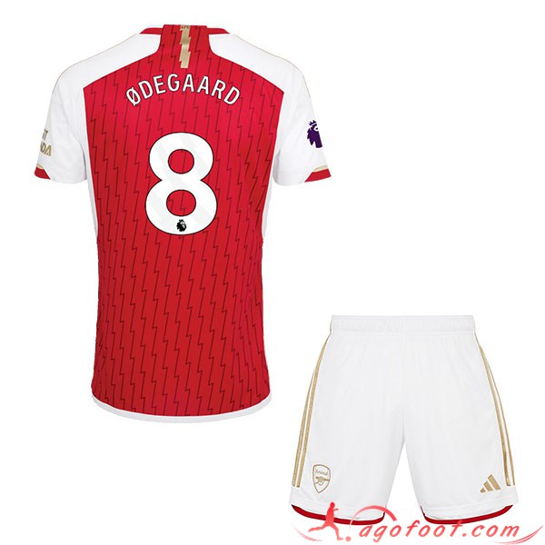 Maillot de Foot Arsenal (ØDEGAARD #8) Enfants 2023/2024 Domicile
