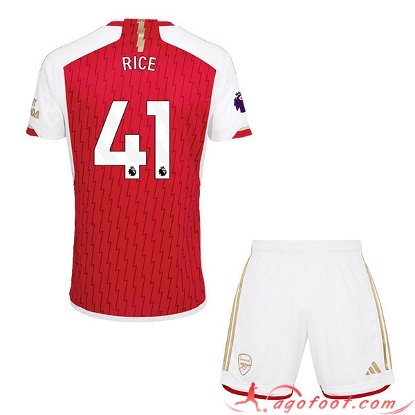 Maillot de Foot Arsenal (RICE #41) Enfants 2023/2024 Domicile
