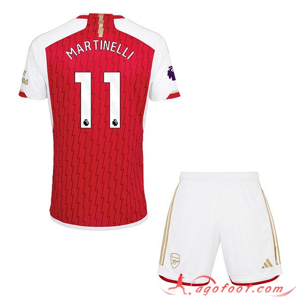 Maillot de Foot Arsenal (MARTINELLI #11) Enfants 2023/2024 Domicile