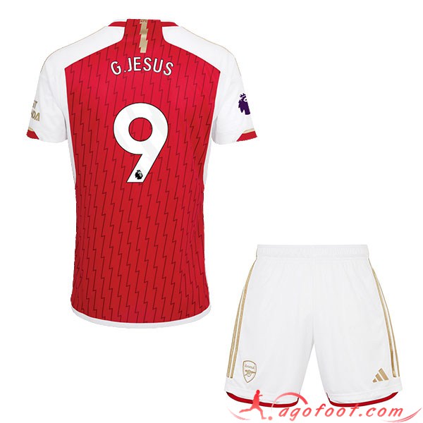Maillot de Foot Arsenal (G.JESUS #9) Enfants 2023/2024 Domicile